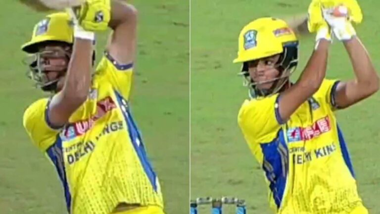 Aaryavir, Virender Sehwag’s Son, Smashes Navdeep Saini For Consecutive Boundaries On DPL Debut: Watch | Cricket News
