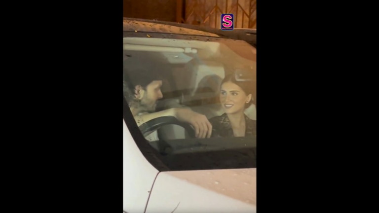 Veer Pahariya and Tara Sutaria share in-car chemistry while being crowded by fans!