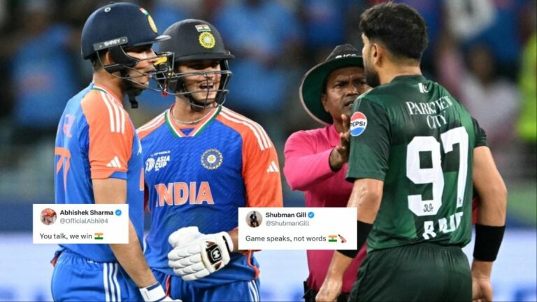 Abhishek Sharma & Shubman Gill’s 4-Word Tweets Goes Viral After India Beat Pakistan By 6 Wickets | Cricket News