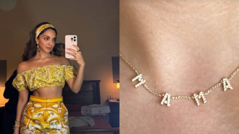 New Mom Kiara Advani Flaunts Diamond-Studded ‘Mama’ Pendant | See Pic | Bollywood News