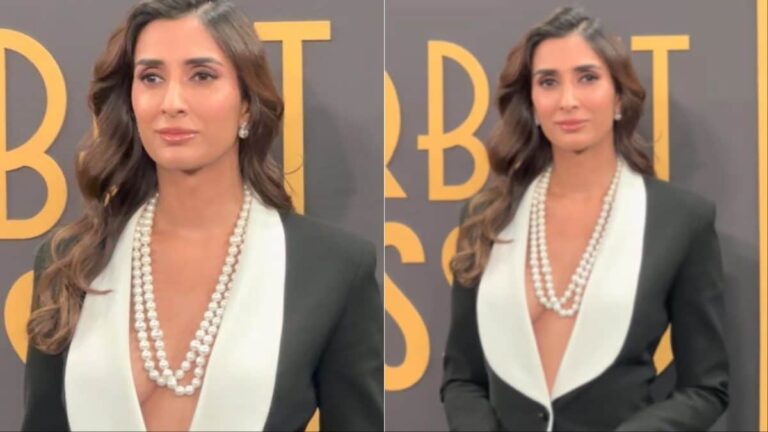 Pragya Kapoor Wears A Sexy Blazer With A Pearl Necklace To The Red Carpet | Video | Lifestyle News