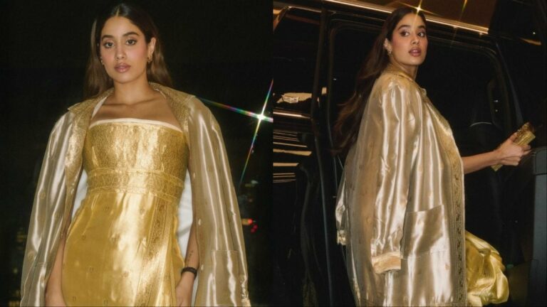 Janhvi Kapoor Revives Prada’s 2004 Saree-Inspired Silhouette In Toronto | Lifestyle News