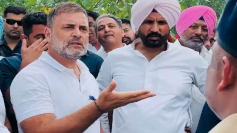 ‘Showing Tantrums’: BJP Calls Rahul Gandhi’s Punjab Visit ‘Drama’ After Clip Shows Spat With Cops | Politics News