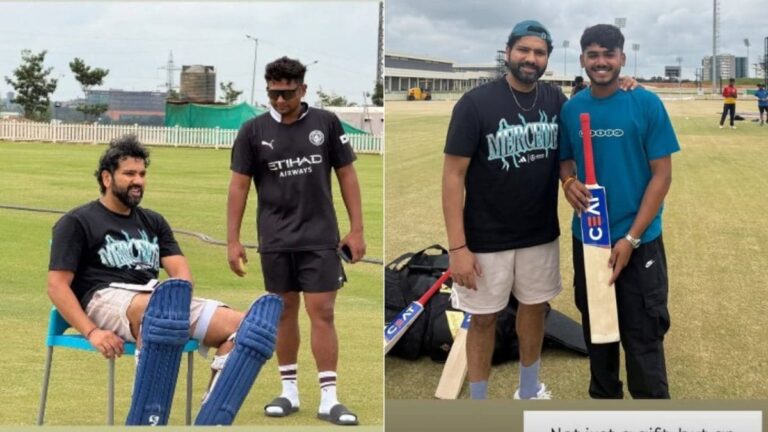Rohit Sharma Trains With Mumbai Boys: Gives Tips To Sarafraz, Gifts A Bat To Ayush Mhatre | Cricket News