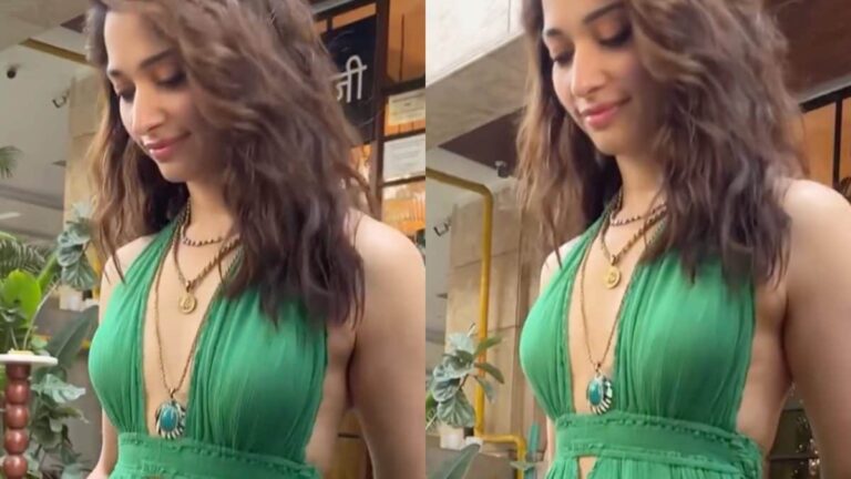 Tamannaah Bhatia Stuns In Sexy Plunging Green Maxi Dress Amid Dramatic Weight Loss | Watch | Bollywood News