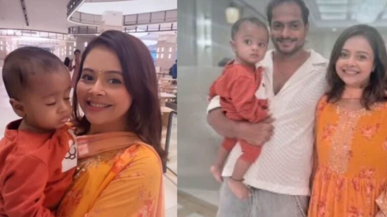 Devoleena Bhattacharjee Enjoys Maharaja Bhog With Husband And Son On Durga Puja | Television News