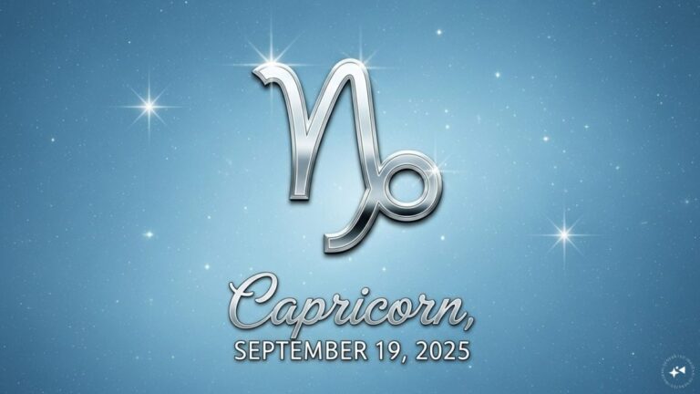 Capricorn Horoscope Today, September 19, 2025 | Astrology News