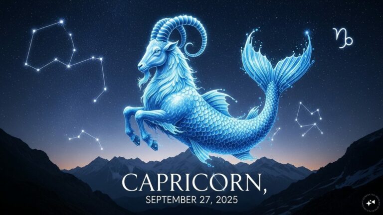 Capricorn Horoscope Today, September 27, 2025 | Astrology News