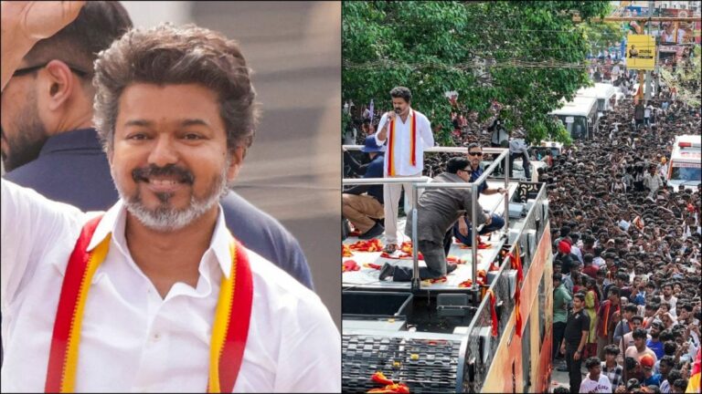 ‘One Is Betrayal, Other Is Fraud’: TVK’s Vijay Attacks BJP, DMK In His First Poll Campaign | Politics News