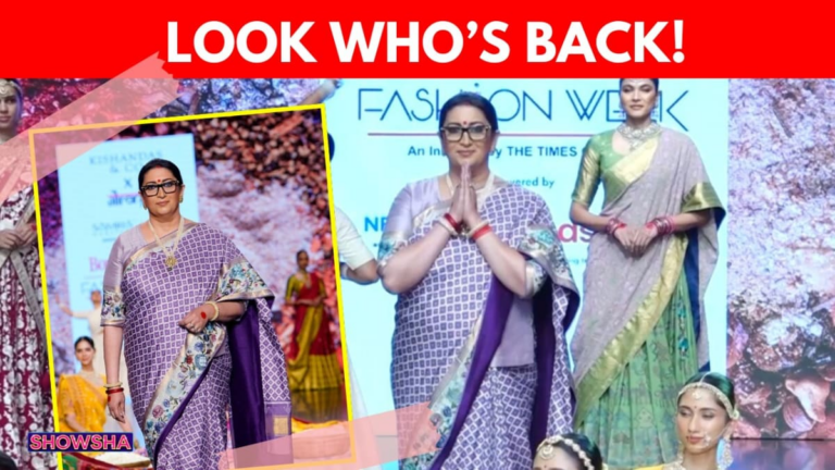 Smriti Irani Walks The Ramp After 26 Years, Turns Showstopper For Gaurang Shah | WATCH