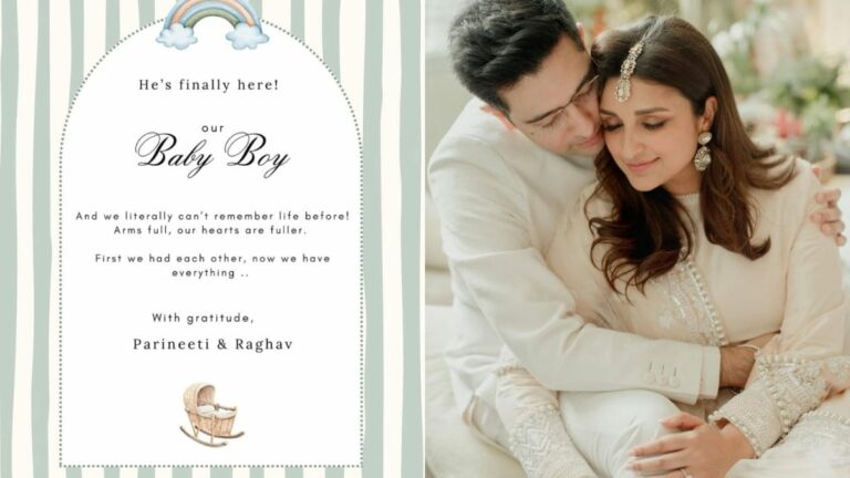 Parineeti Chopra And Raghav Chadha Welcome Baby Boy: ‘Can’t Remember Life Before’ | Bollywood News