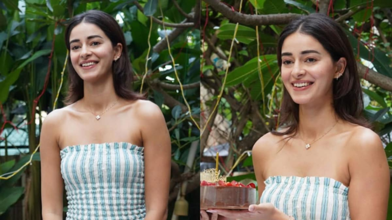 Ananya Panday Celebrates Her 27th Birthday In The PDKF Store’s Striped Abu Dress | Fashion News
