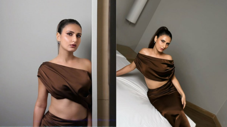 Fatima Sana Shaikh Smolders in a Chocolate Brown Silk Ensemble | Fashion News