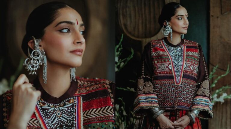 Sonam Kapoor’s Boho-Chic Diwali Look Celebrates Indian Craft And Vibrant Colour | Fashion News
