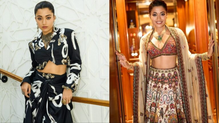 Rashmika Mandanna Serves Regal Romance And Runway Rebellion In Two Chic Looks | Fashion News