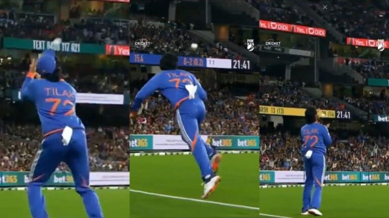 Tilak Varma’s Acrobatic Brilliance Steals The Show With SKY-Like Catch | Watch | Cricket News
