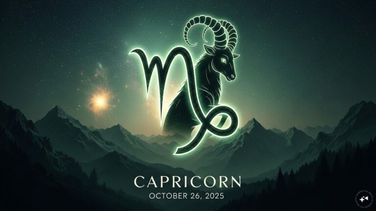Capricorn Horoscope Today, October 26, 2025 | Astrology News
