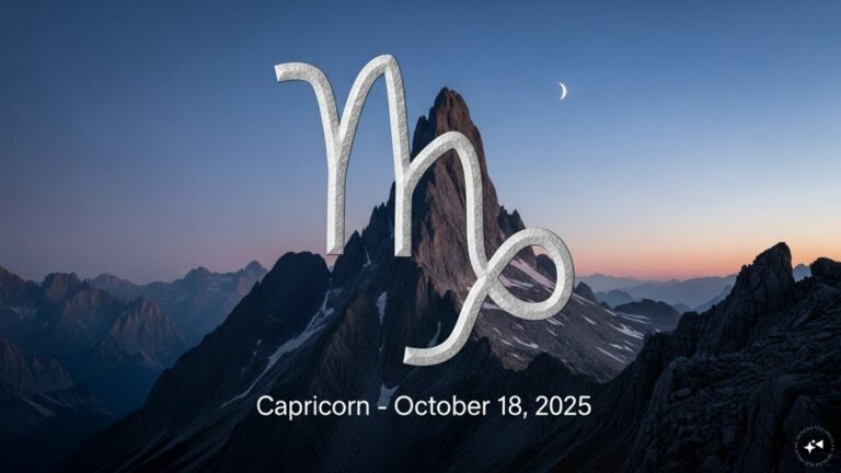 Capricorn Horoscope Today, October 18, 2025 | Astrology News