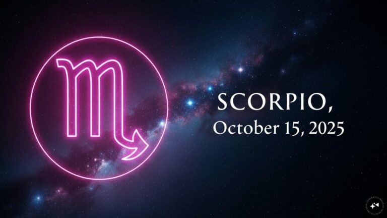 Scorpio Horoscope Today, October 15, 2025 | Astrology News